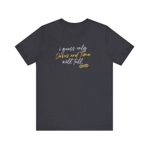 Jesus and Time Lyric Tee Heather Navy